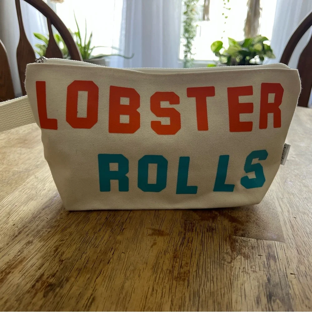 Cute Lobster Rolls Zipper Bag Travel Makeup Weekender - Picture 1 of 12